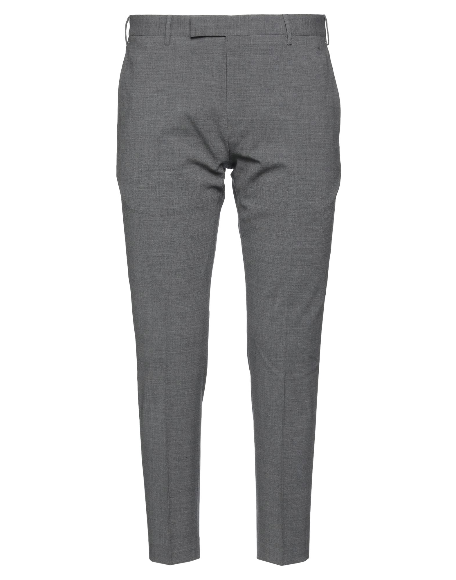 Pt Torino Man Pants Grey Size 36 Virgin Wool, Elastane In Grey