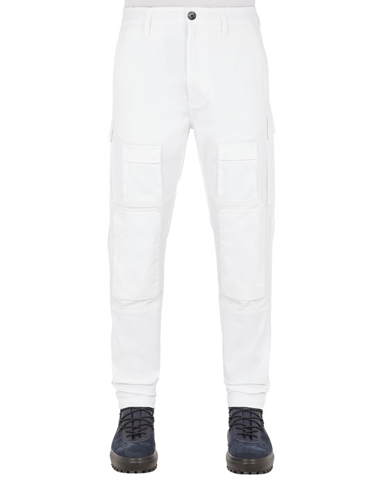  STONE ISLAND 302L1 T.CO+OLD PANTALONS Homme Blanc
