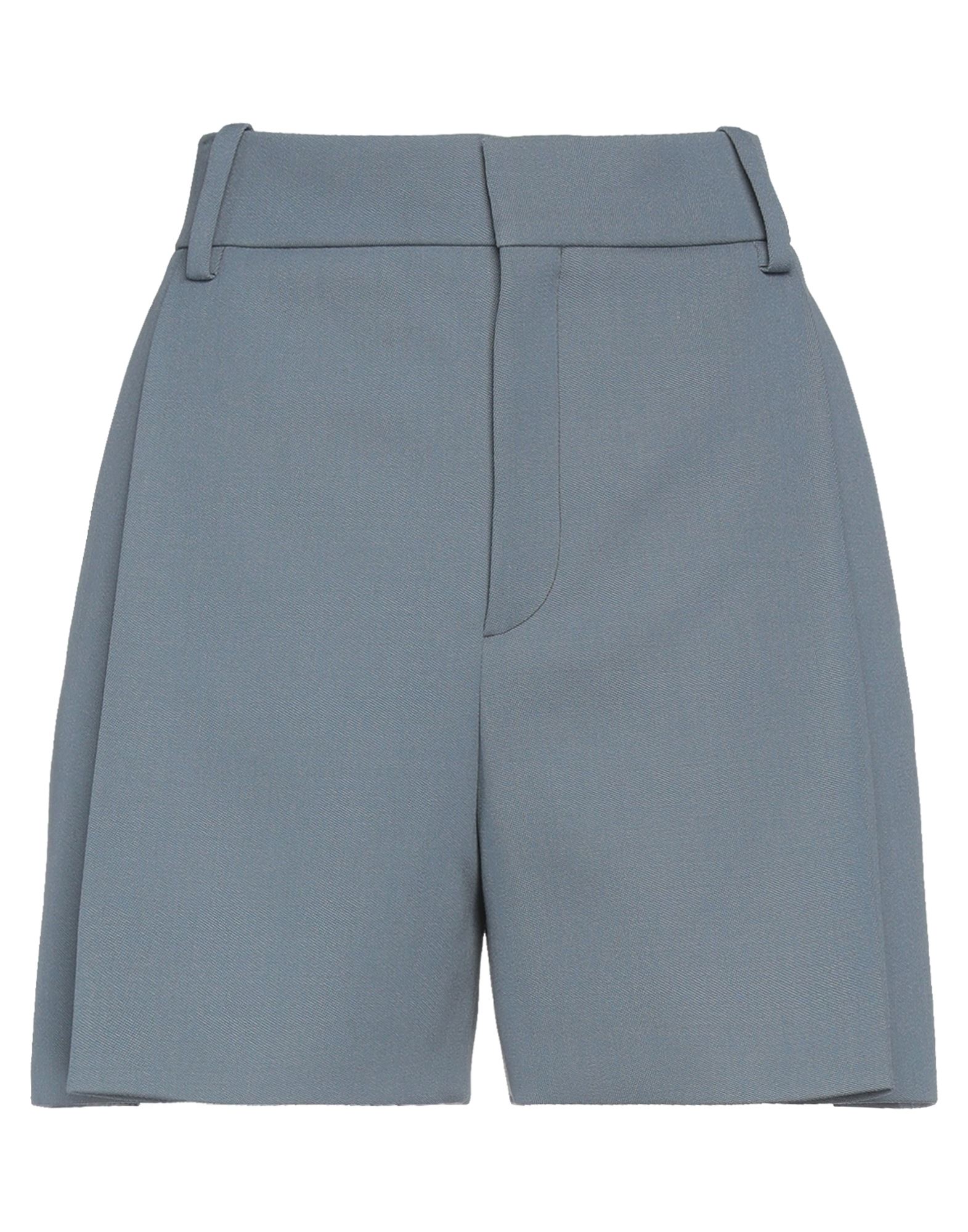 Chloé Woman Shorts & Bermuda Shorts Grey Size 10 Virgin Wool