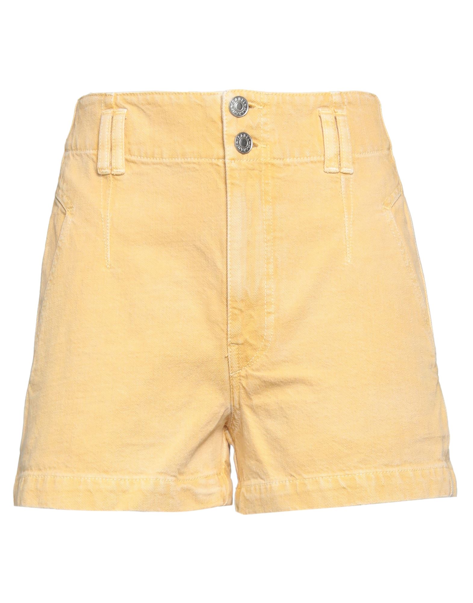 Shop Isabel Marant Étoile Marant Étoile Woman Denim Shorts Ocher Size 6 Cotton In Yellow