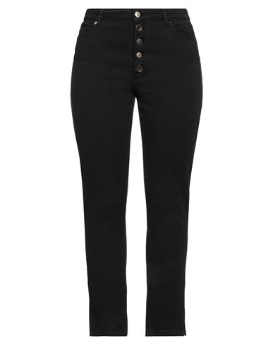 Ermanno Firenze Woman Denim Pants Black Size 10 Cotton, Elastane