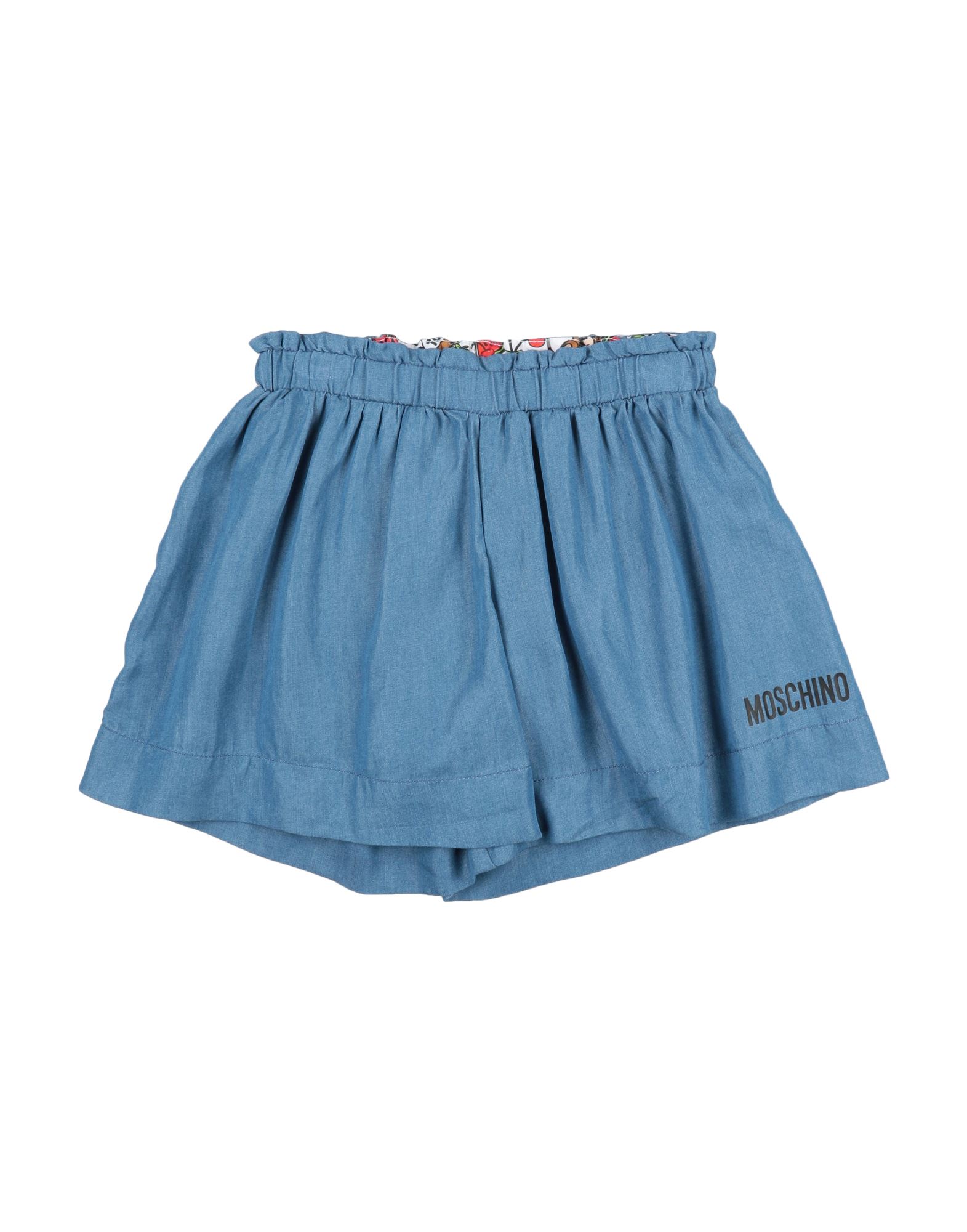 Moschino Kid Kids' Denim Shorts In Blue