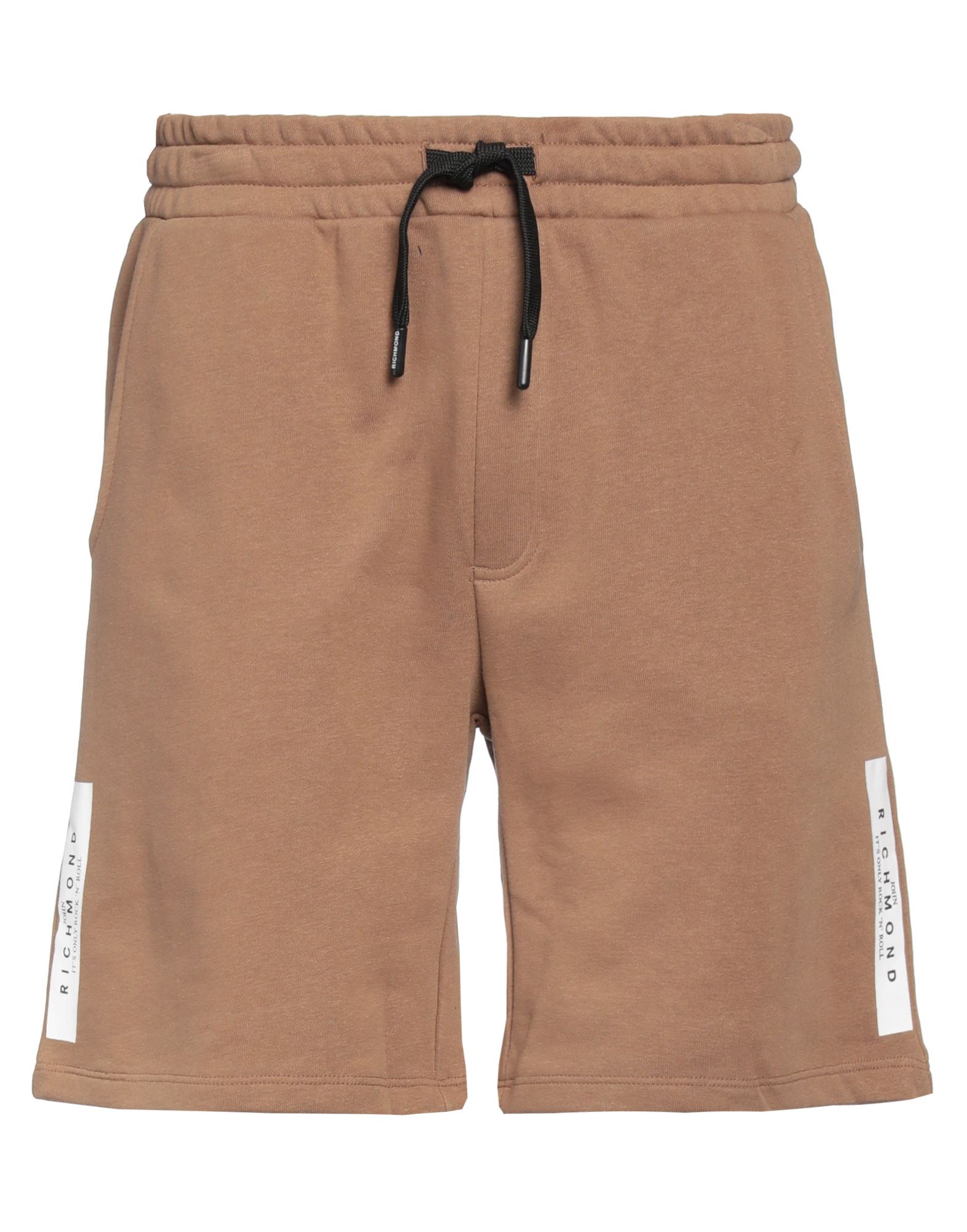 John Richmond Man Shorts & Bermuda Shorts Camel Size Xl Cotton In Beige
