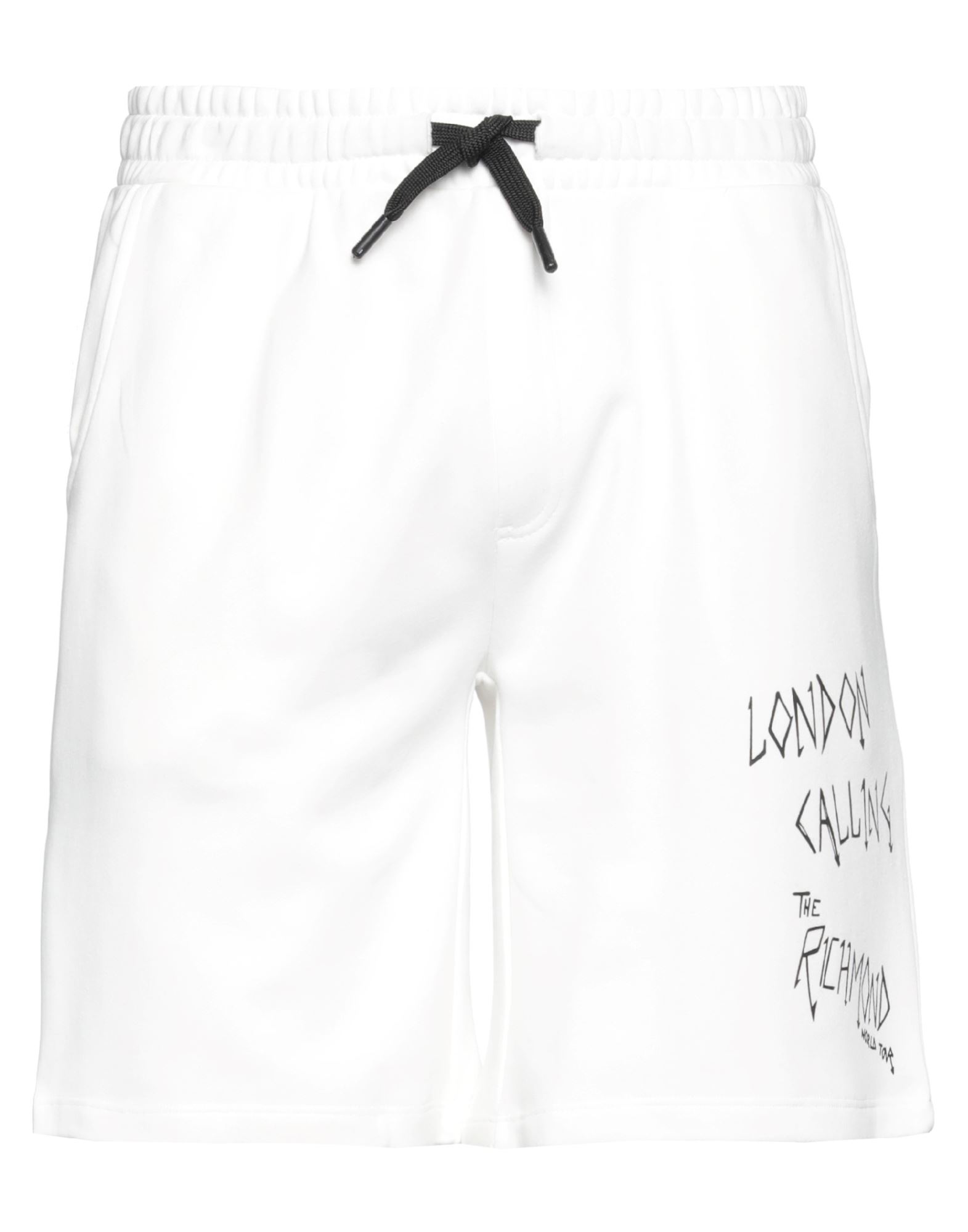 John Richmond Man Shorts & Bermuda Shorts White Size Xxl Cotton
