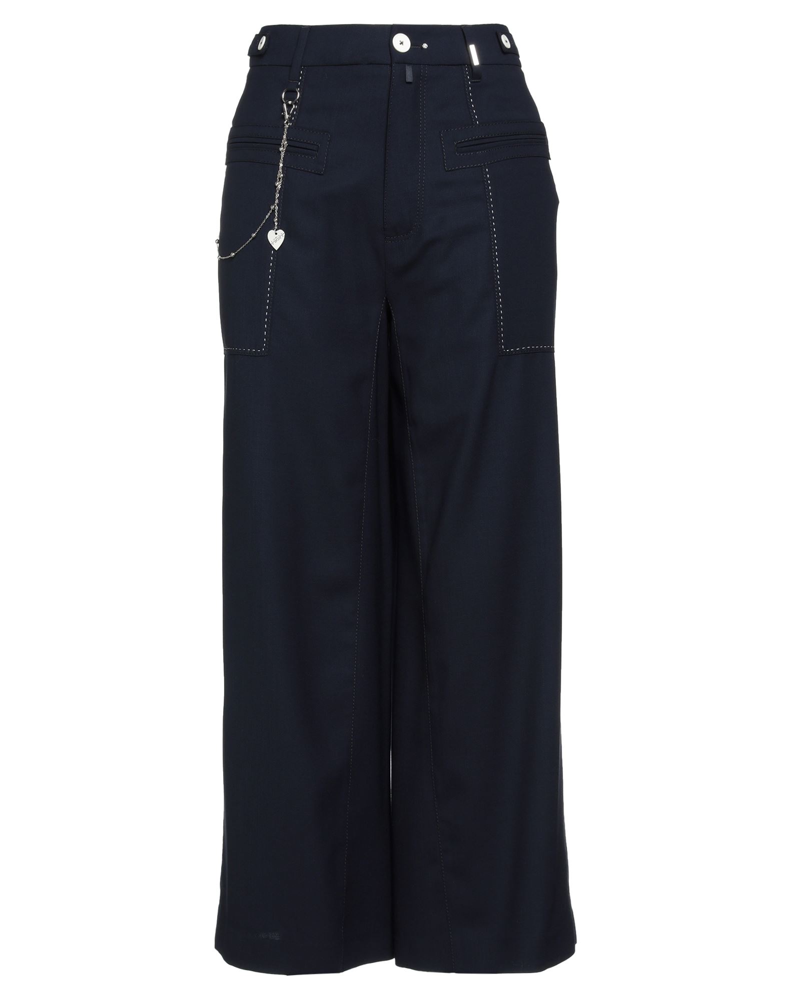 Shop High Woman Pants Midnight Blue Size 12 Virgin Wool, Nylon