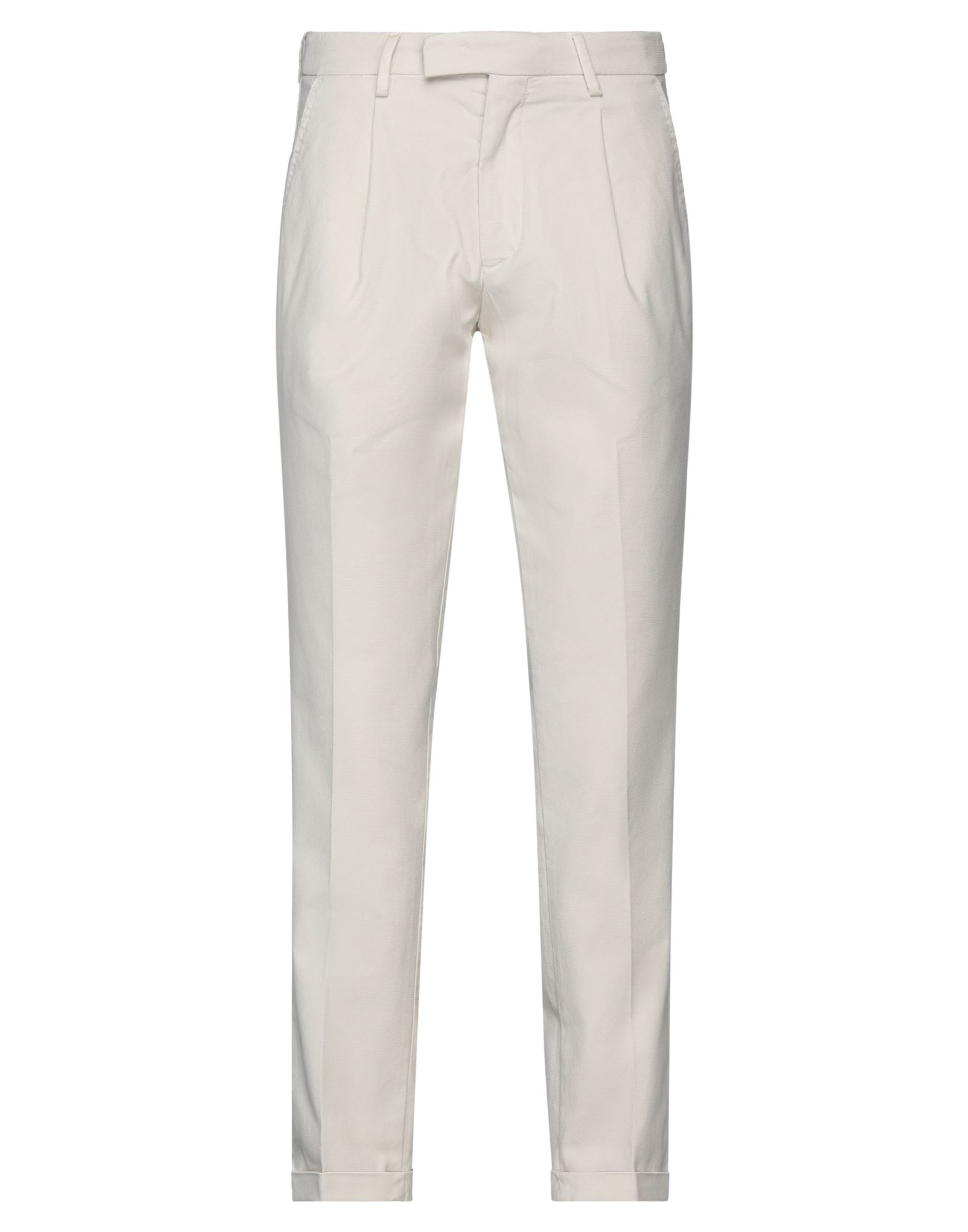 Michael Coal Man Pants Ivory Size 35 Cotton, Linen, Polyester, Lyocell, Elastane In White
