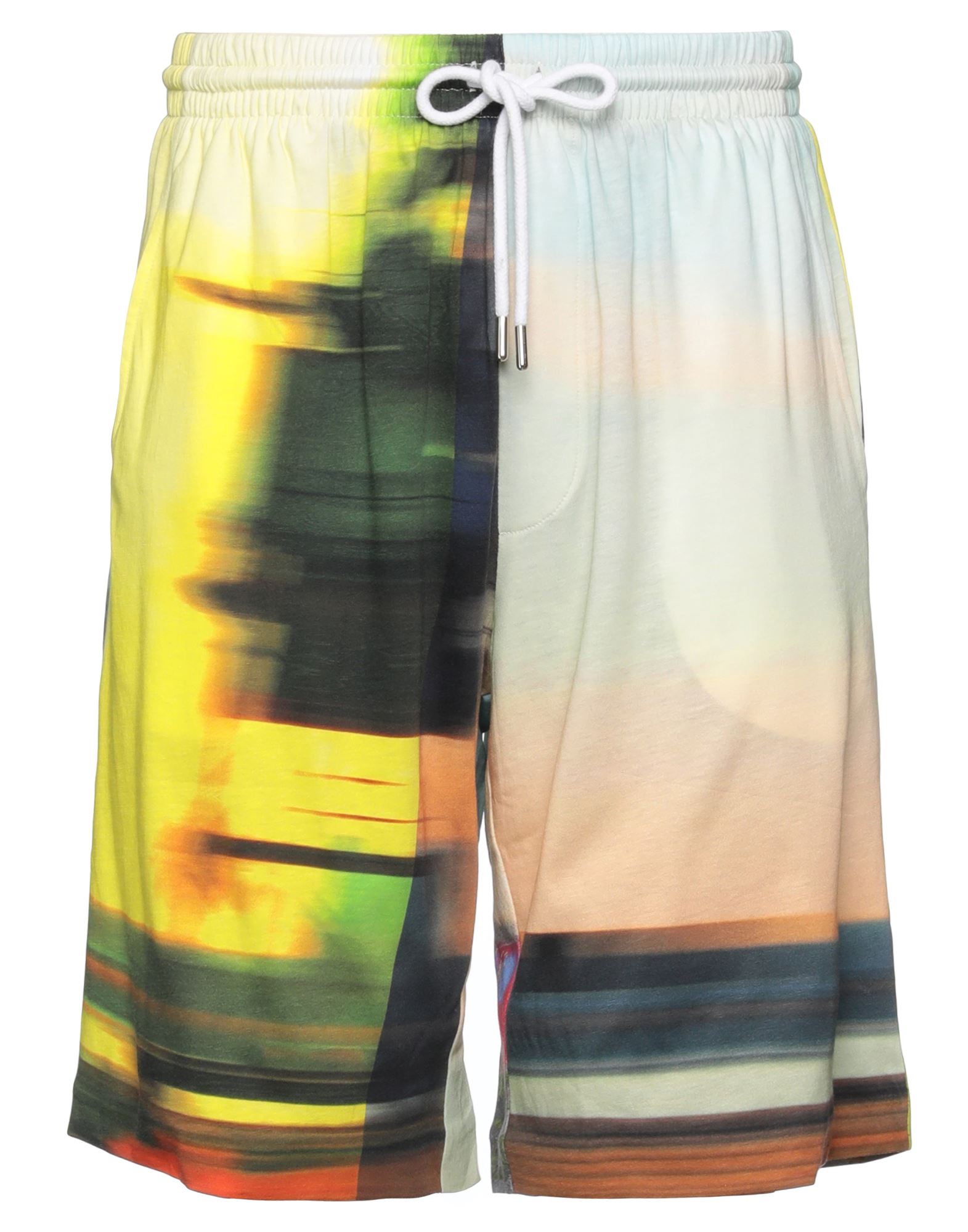 Shop Dries Van Noten Man Shorts & Bermuda Shorts Yellow Size Xl Cotton