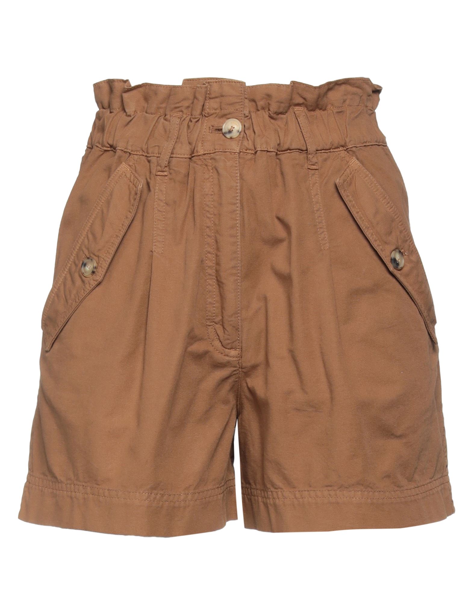 Shop Kenzo Woman Shorts & Bermuda Shorts Brown Size 8 Cotton