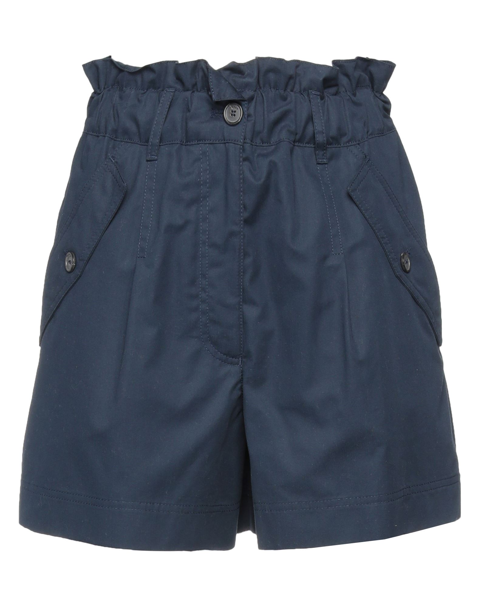 Kenzo Woman Shorts & Bermuda Shorts Midnight Blue Size 4 Cotton