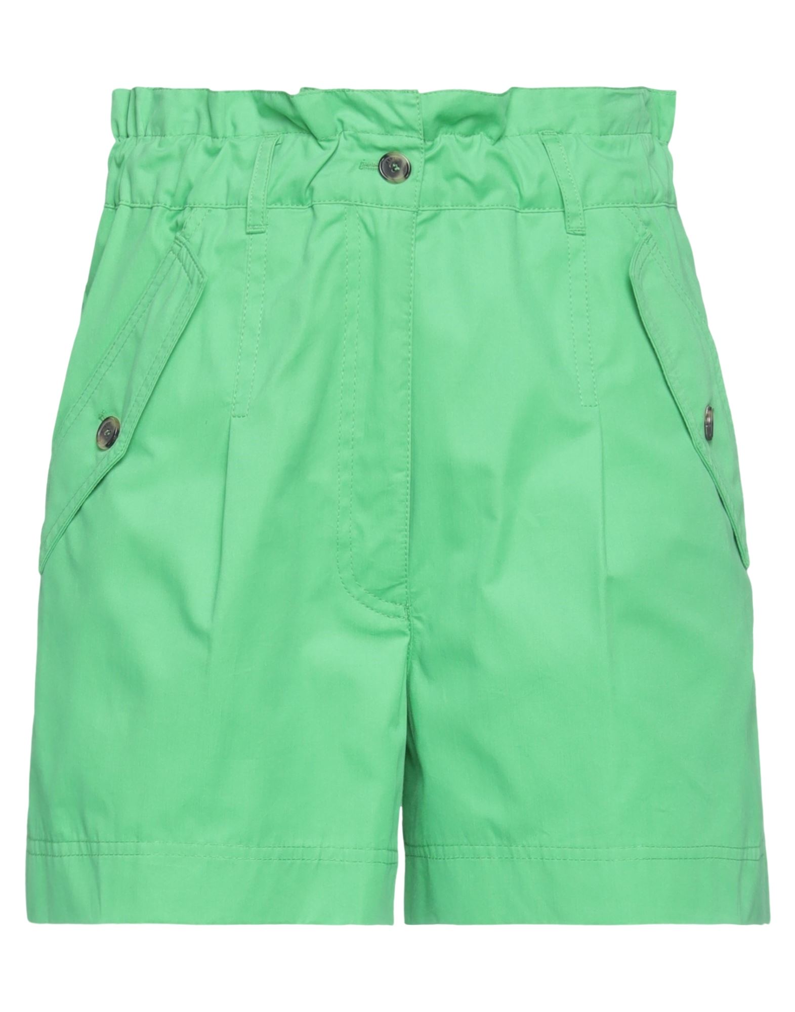 Shop Kenzo Woman Shorts & Bermuda Shorts Green Size 4 Cotton