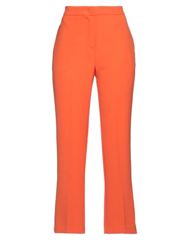 Kaos Woman Pants Orange Size 4 Polyester, Elastane