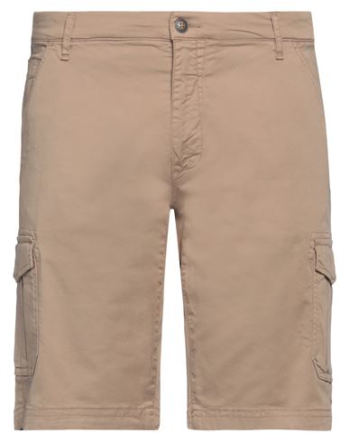 Alley Docks 963 Man Shorts & Bermuda Shorts Khaki Size 40 Cotton, Elastane In Gray