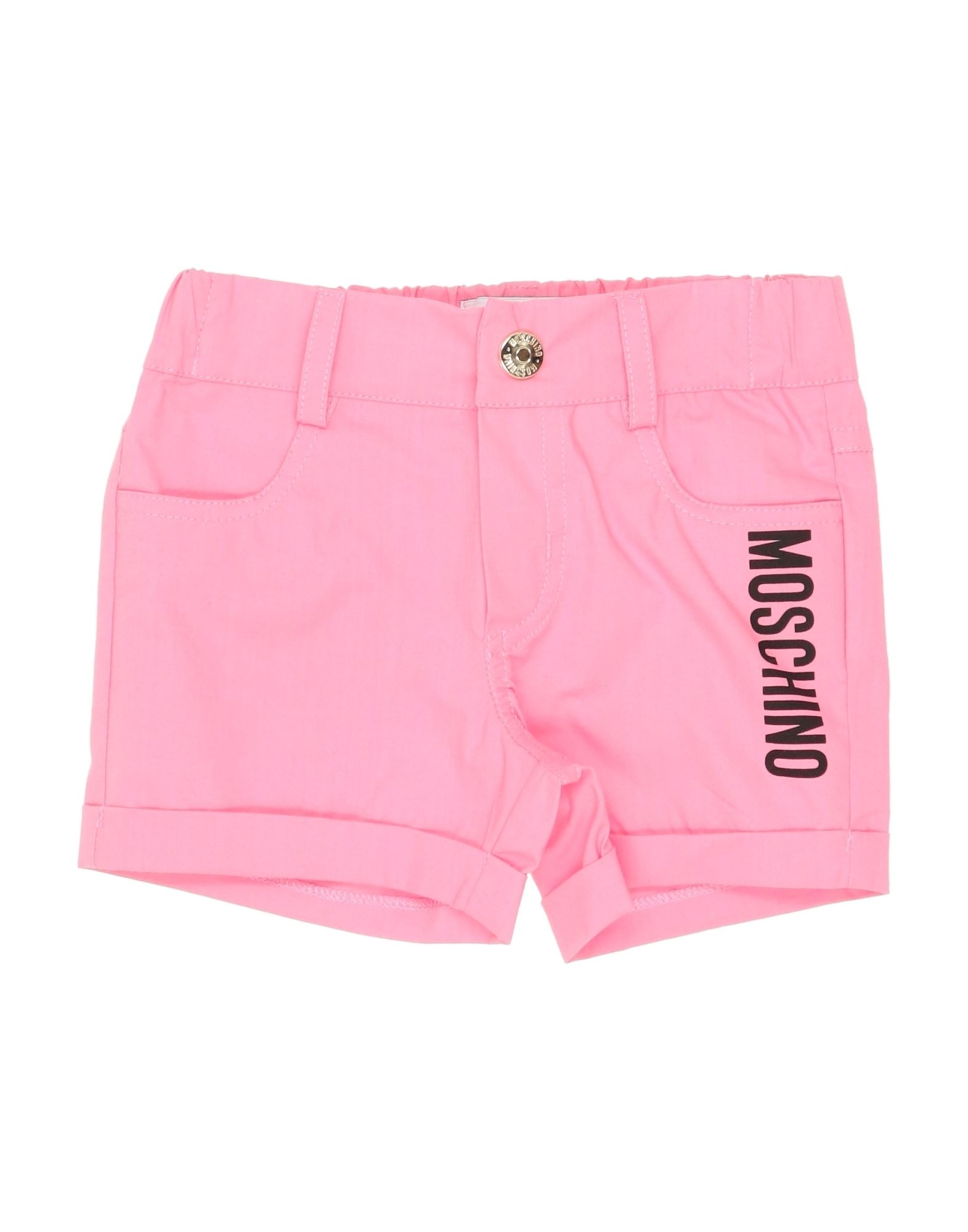 Moschino Baby Kids'  Newborn Girl Shorts & Bermuda Shorts Pink Size 3 Cotton, Elastane