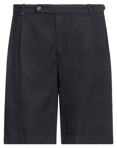 Berwich Man Shorts & Bermuda Shorts Midnight Blue Size 40 Cotton, Linen