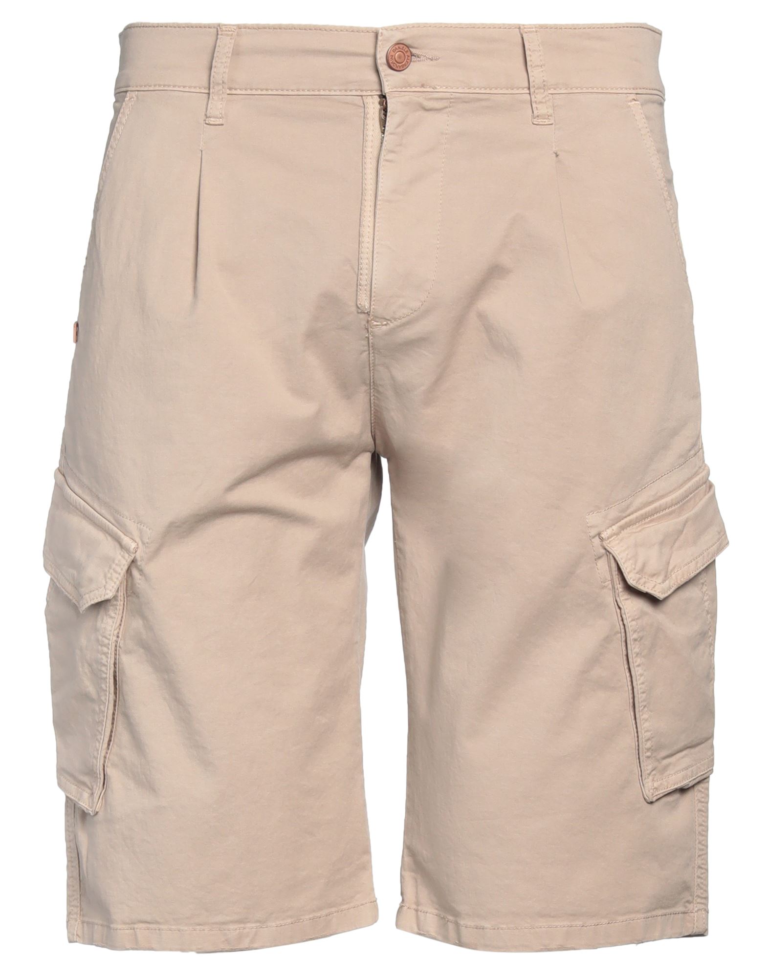Grey Daniele Alessandrini Man Shorts & Bermuda Shorts Beige Size 33 Cotton, Elastane