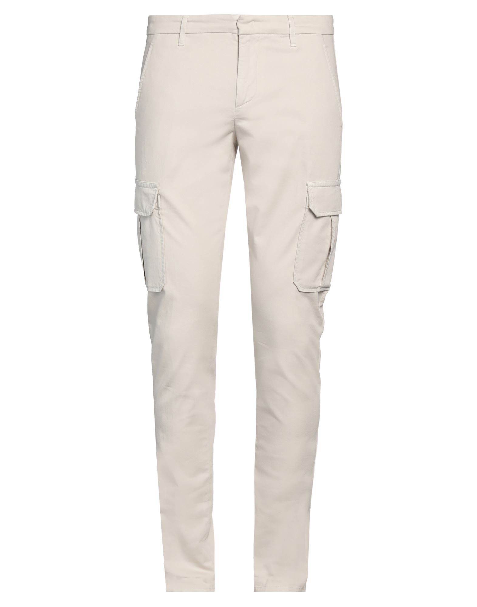 Dondup Stretch Cotton Pants In Beige