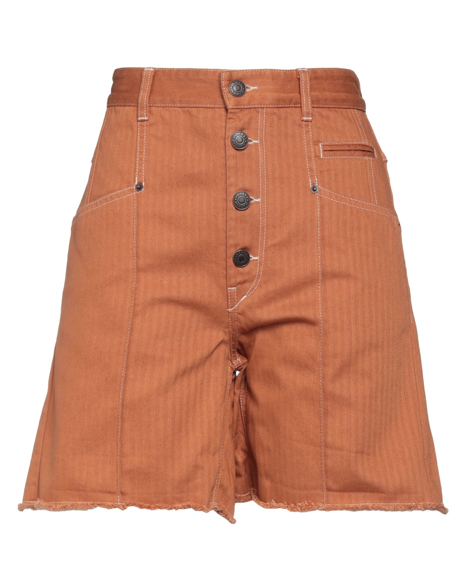 Isabel Marant Woman Shorts & Bermuda Shorts Camel Size 4 Cotton In Beige