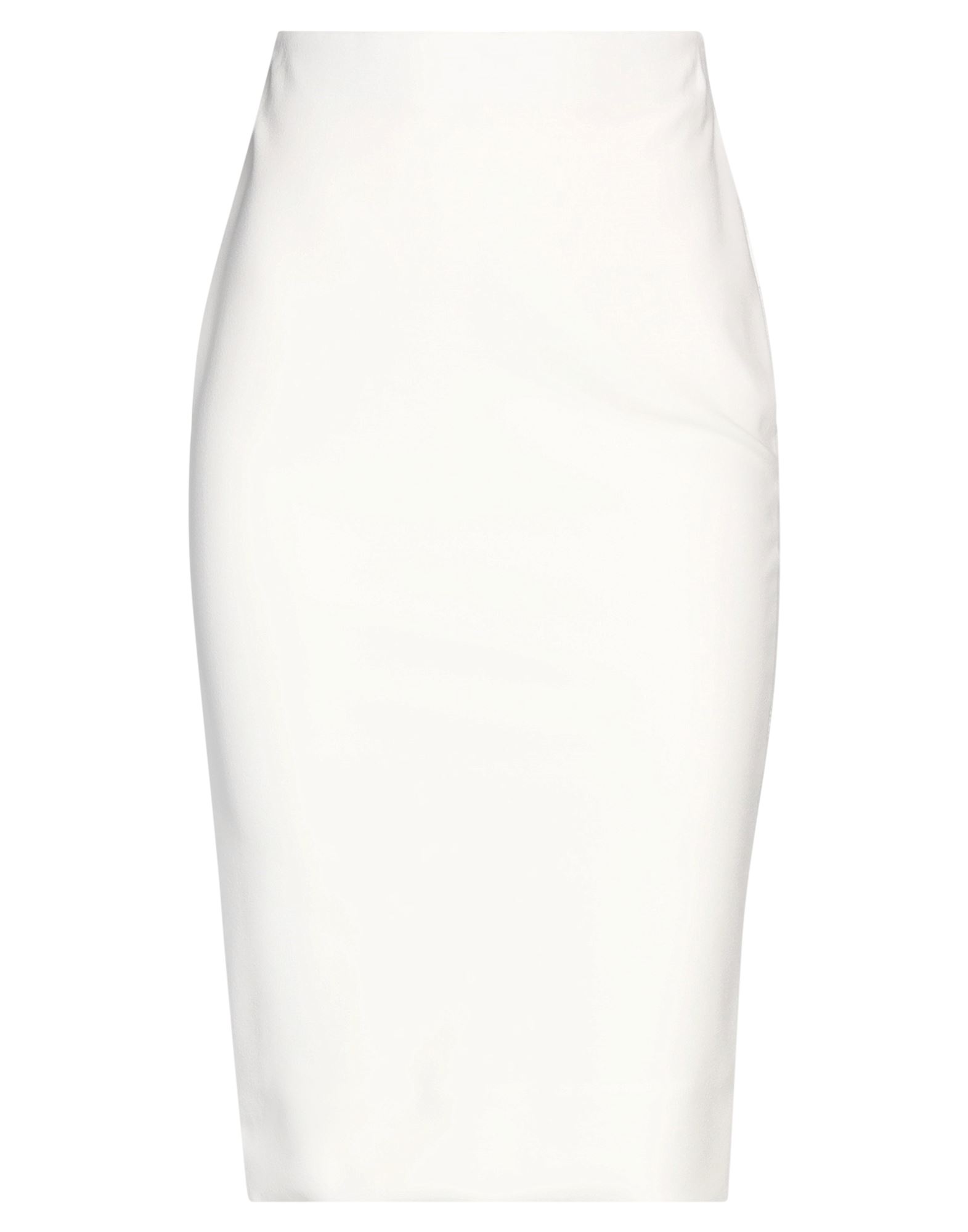 Soallure Midi Skirts In White