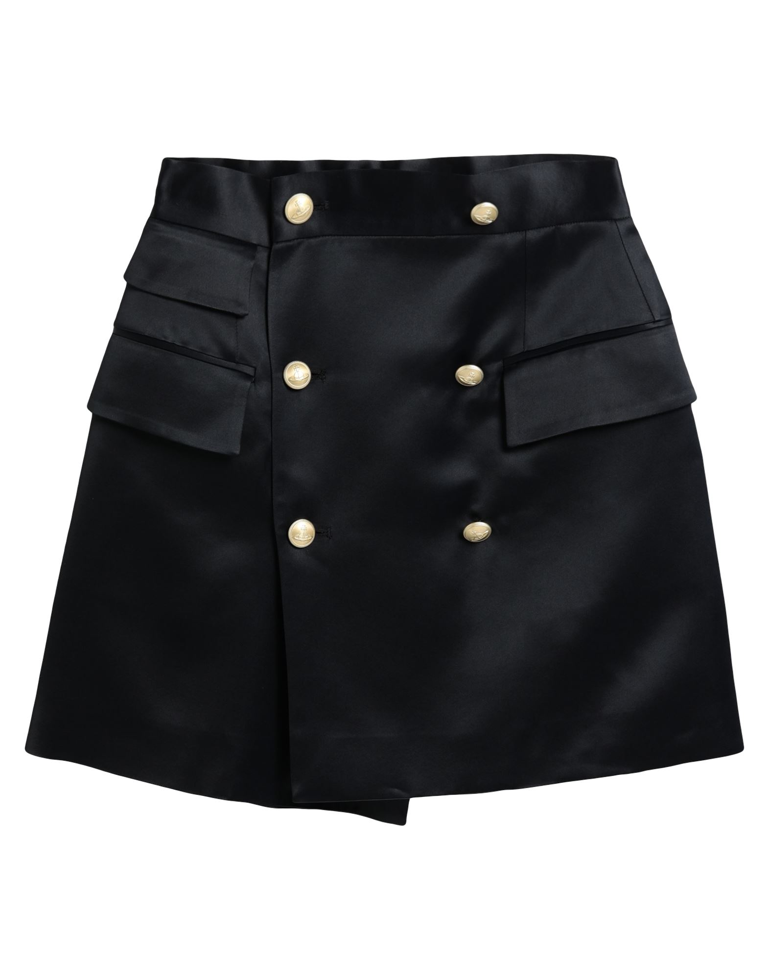 Vivienne Westwood Button-embellished Mini Skirt In Black