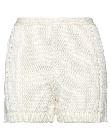 N°21 Woman Shorts & Bermuda Shorts Ivory Size 4 Cotton, Acetate, Silk In White