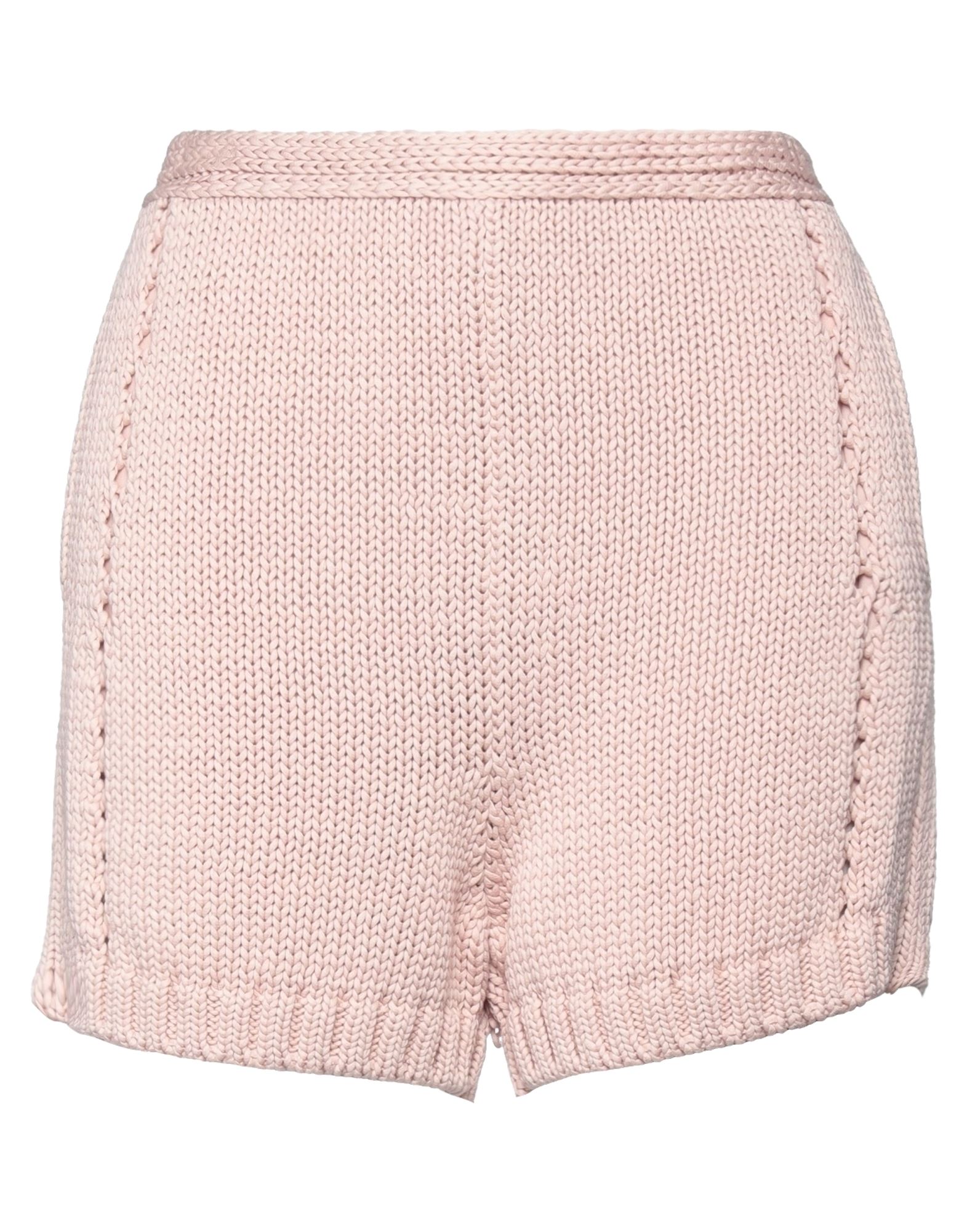 Ndegree21 Woman Shorts & Bermuda Shorts Light Pink Size 4 Cotton, Acetate, Silk