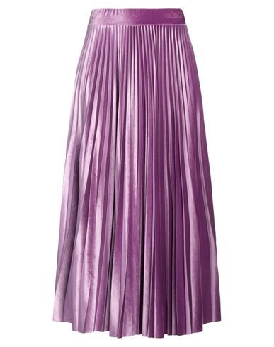 Quantum Courage Woman Midi Skirt Purple Size M Polyester, Elastane