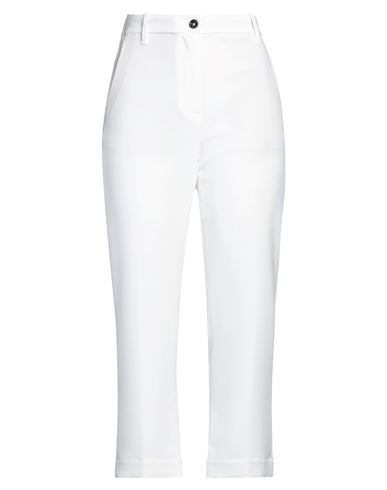 Nine In The Morning Woman Pants White Size 29 Polyester, Viscose, Elastane