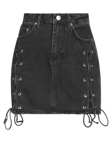 Na-kd Woman Denim Skirt Black Size 8 Cotton