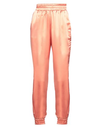 Love Moschino Woman Pants Apricot Size M Polyester, Elastane In Orange