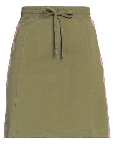 Love Moschino Woman Mini Skirt Military Green Size 4 Cotton, Elastane