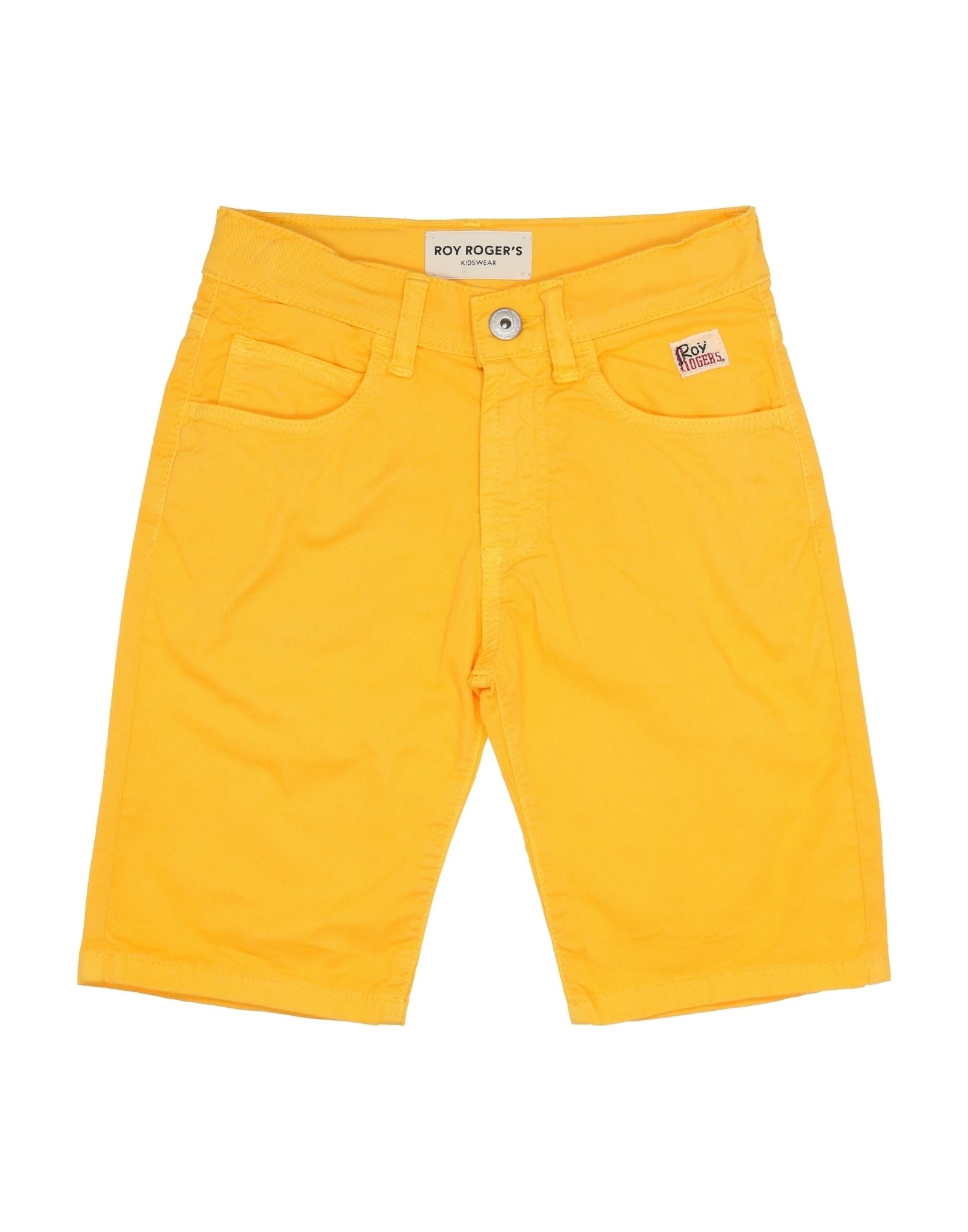 Roy Rogers Kids' Roÿ Roger's Toddler Girl Shorts & Bermuda Shorts Yellow Size 6 Cotton, Elastane