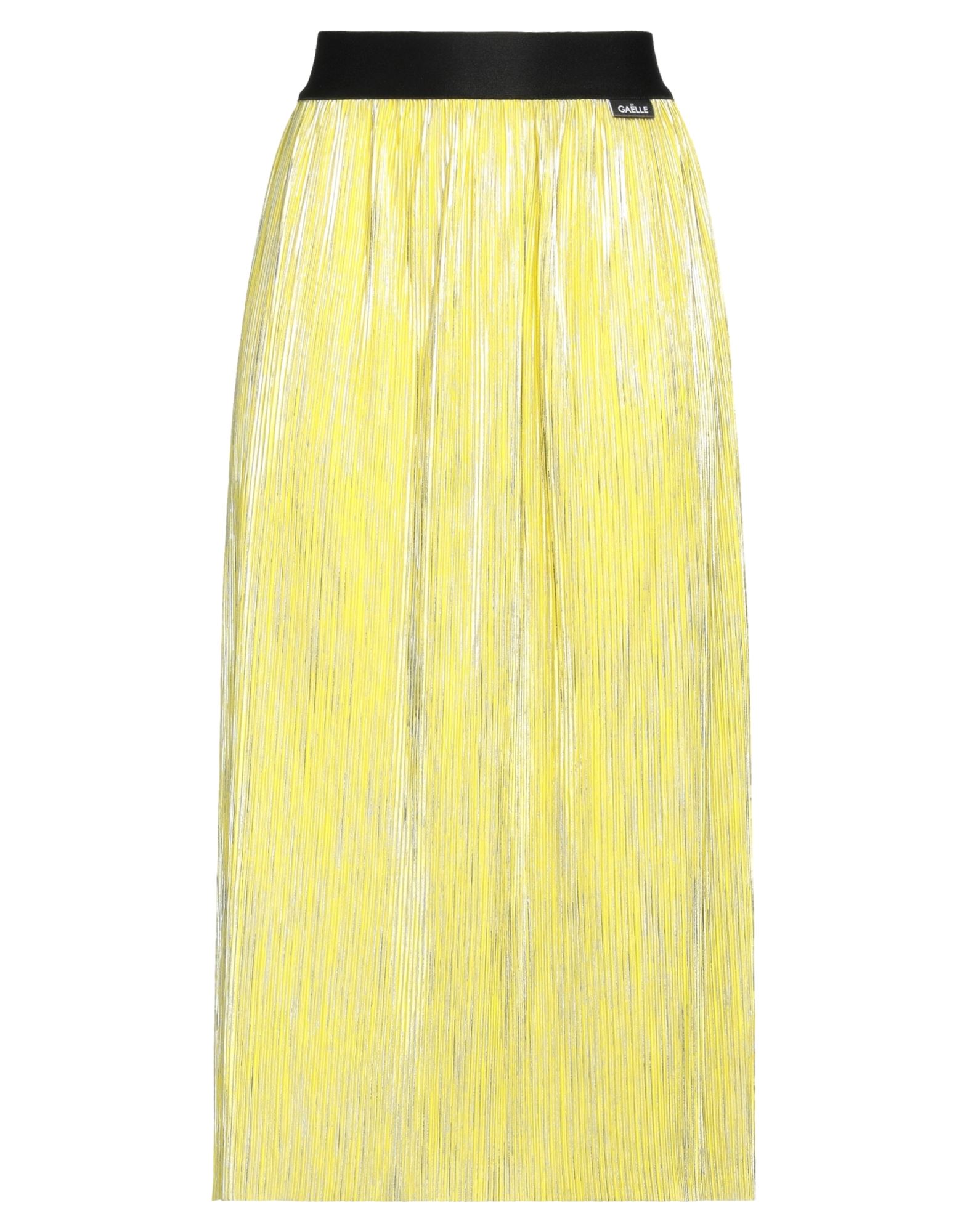 Gaelle Paris Midi Skirts In Yellow