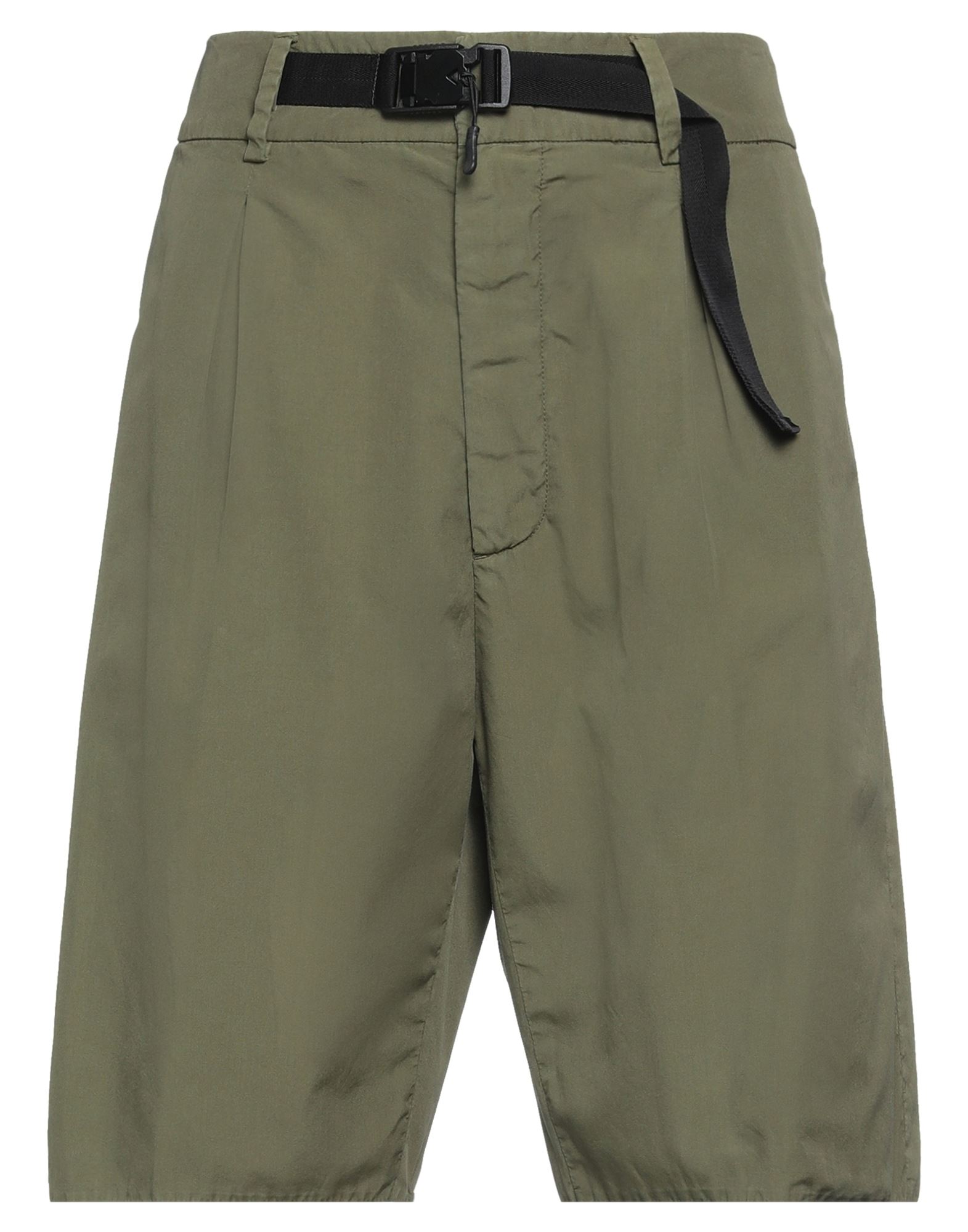 Ndegree21 Man Shorts & Bermuda Shorts Military Green Size 32 Cotton