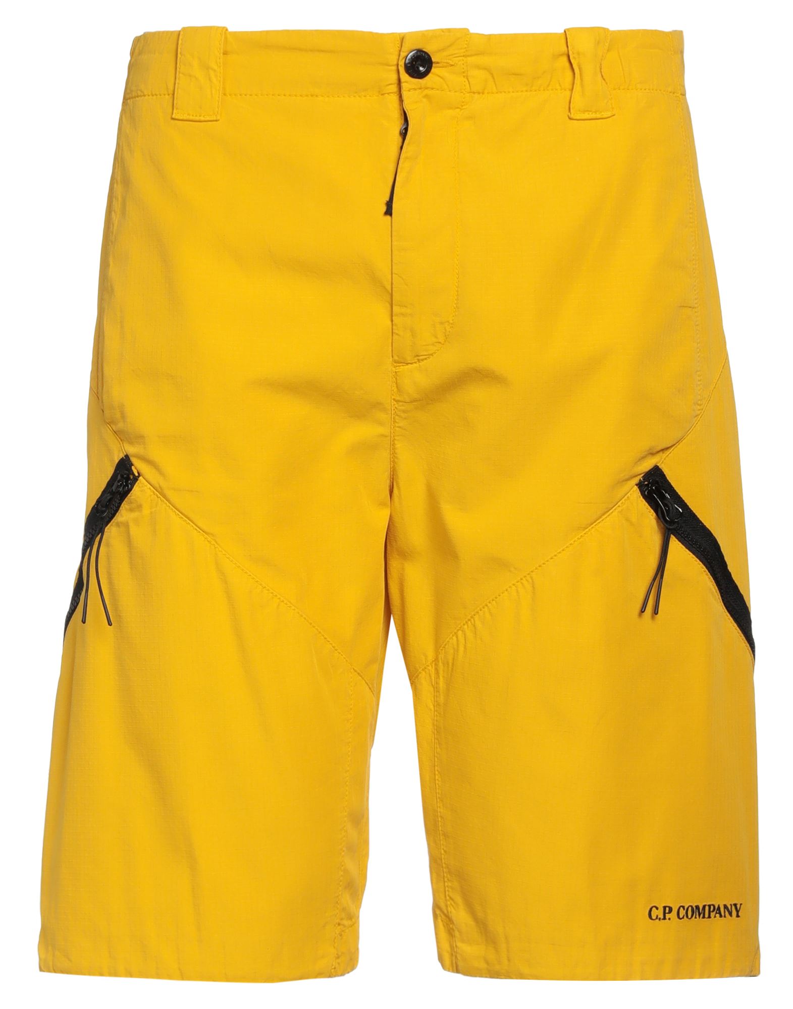 C.p. Company C. P. Company Man Shorts & Bermuda Shorts Ocher Size 32 Cotton In Yellow