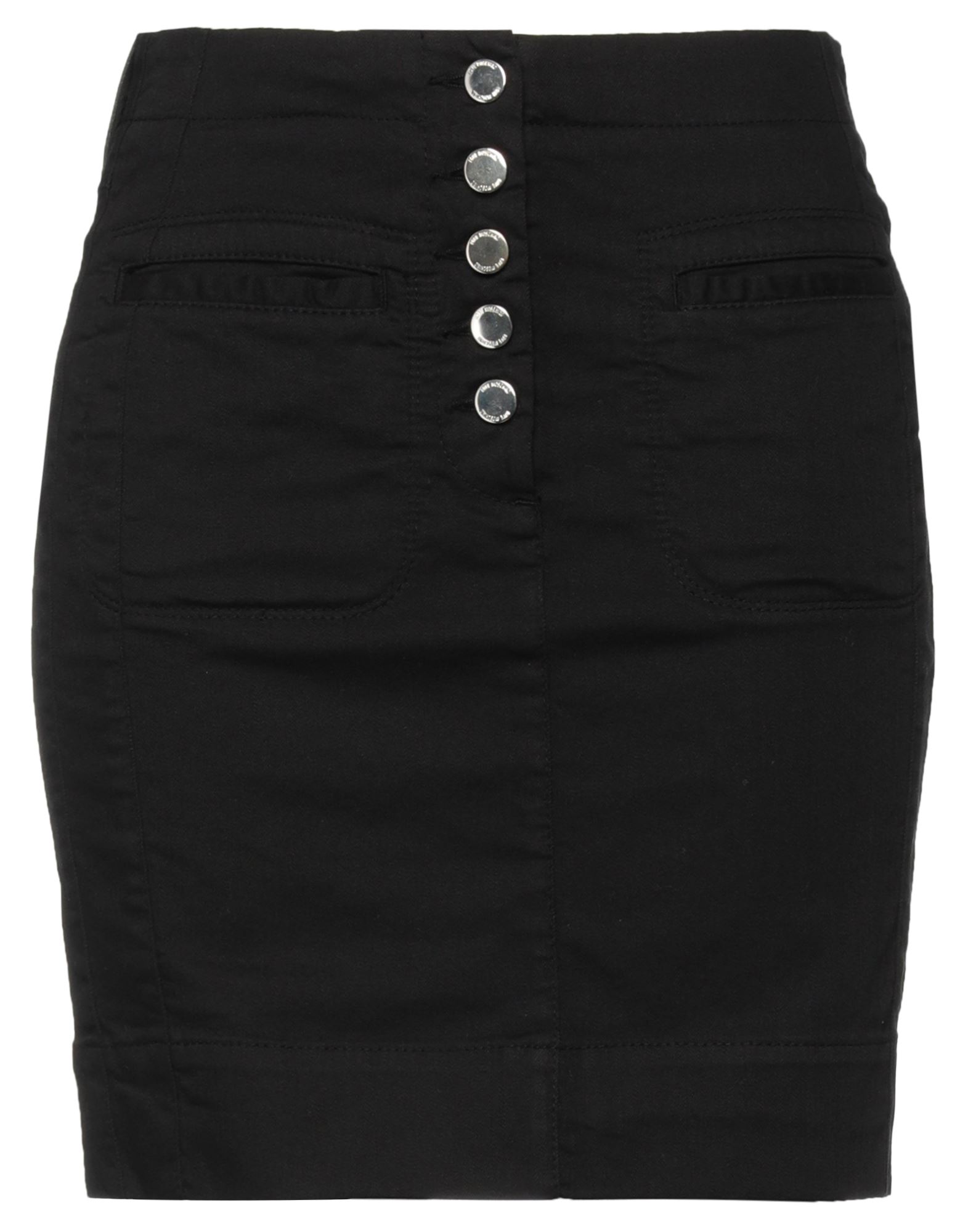Love Moschino Denim Skirts In Black