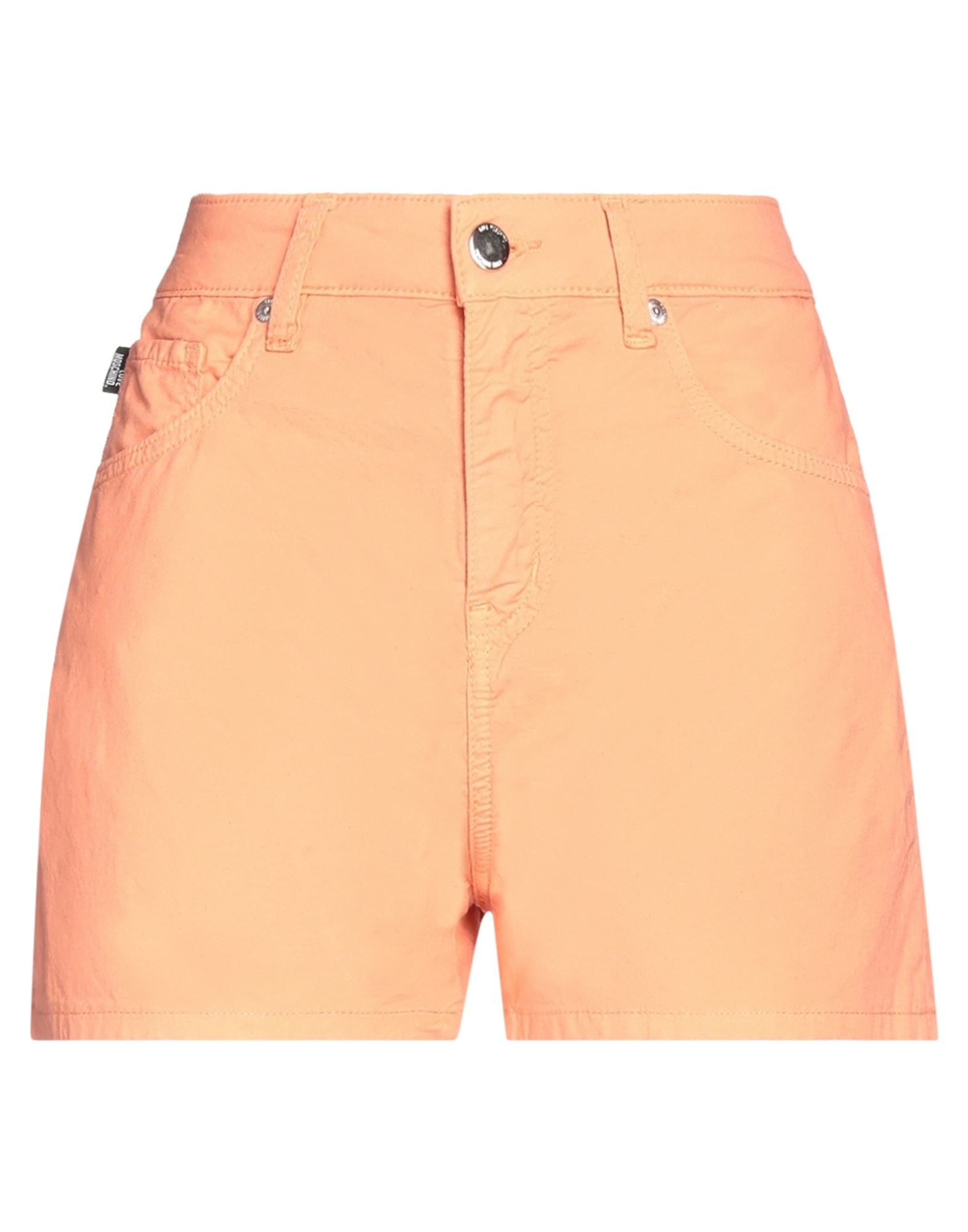 Love Moschino Woman Shorts & Bermuda Shorts Salmon Pink Size 10 Cotton, Linen, Elastane