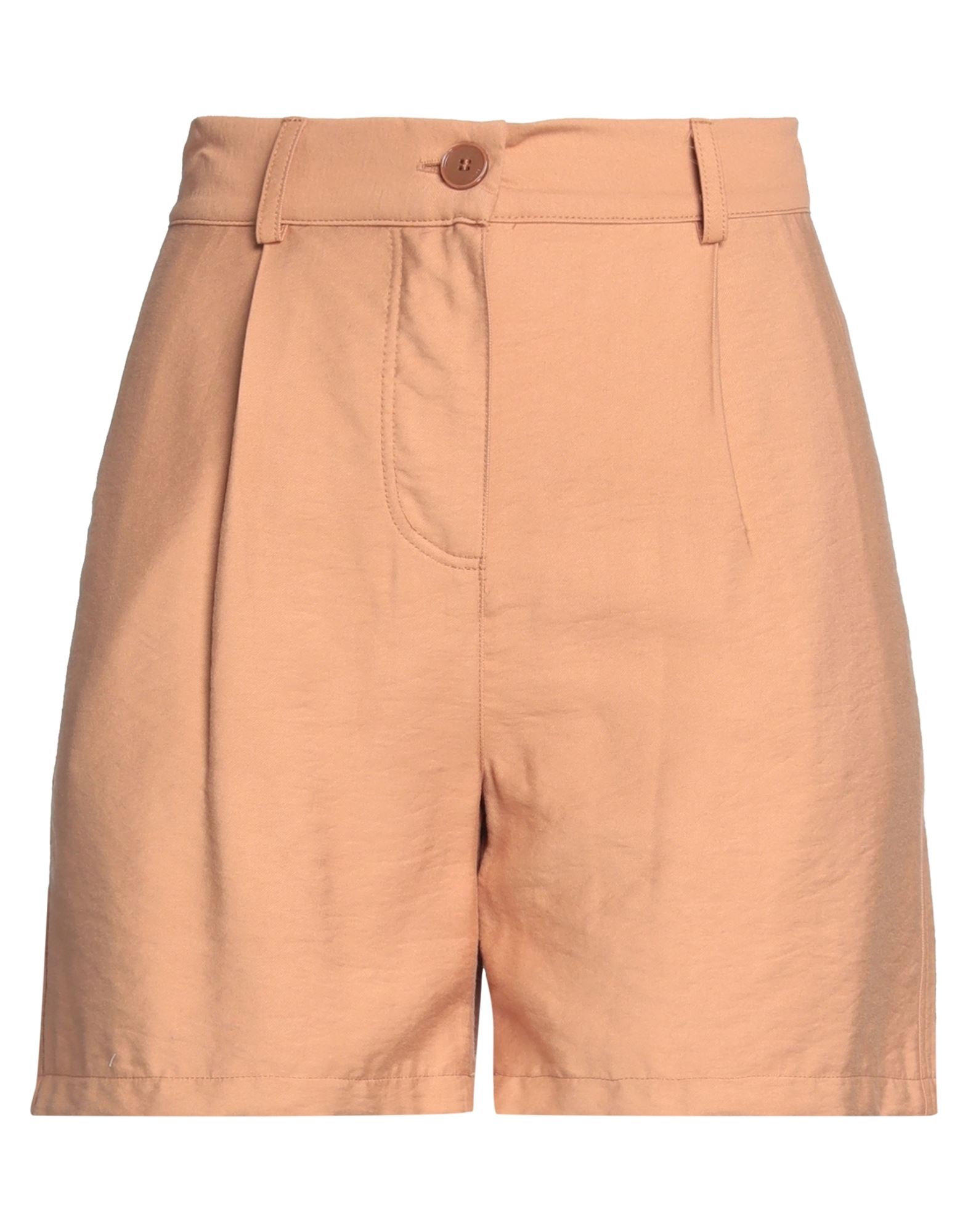 Shop Pinko Woman Shorts & Bermuda Shorts Apricot Size 10 Viscose, Polyamide In Orange