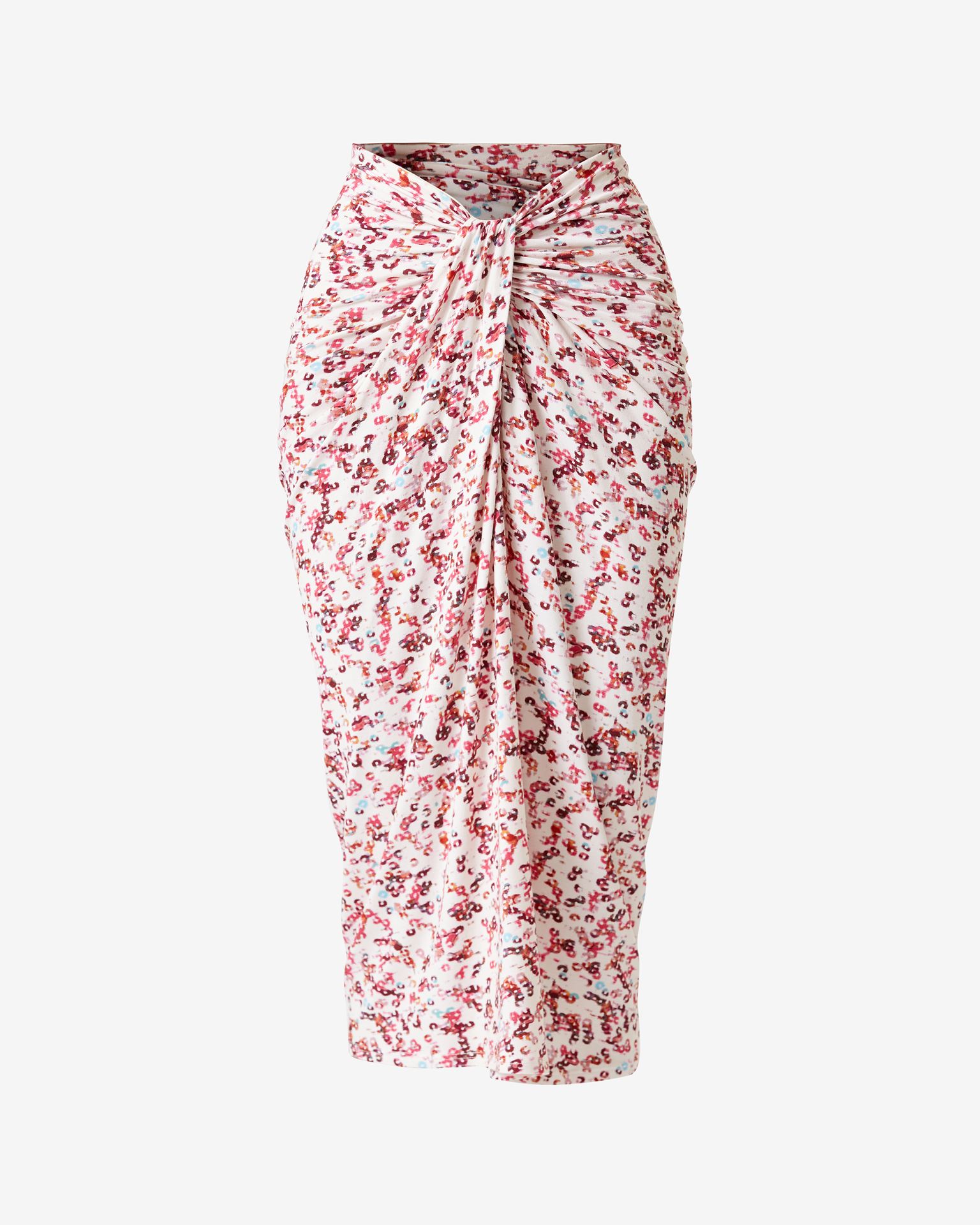 Isabel Marant Étoile Jeldia Printed Viscose Jersey Midi Skirt In White