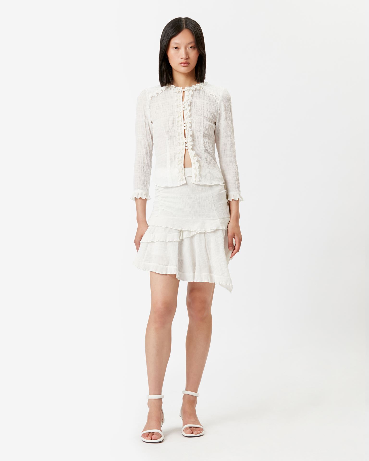 Isabel Marant, Geneva Asymmetrical Skirt - Women - White