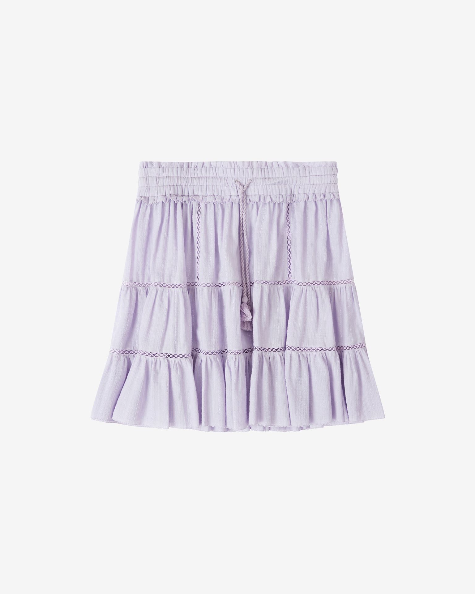 ISABEL MARANT ÉTOILE LIOLINE COTTON AND LINEN SKIRT,13910805FQ