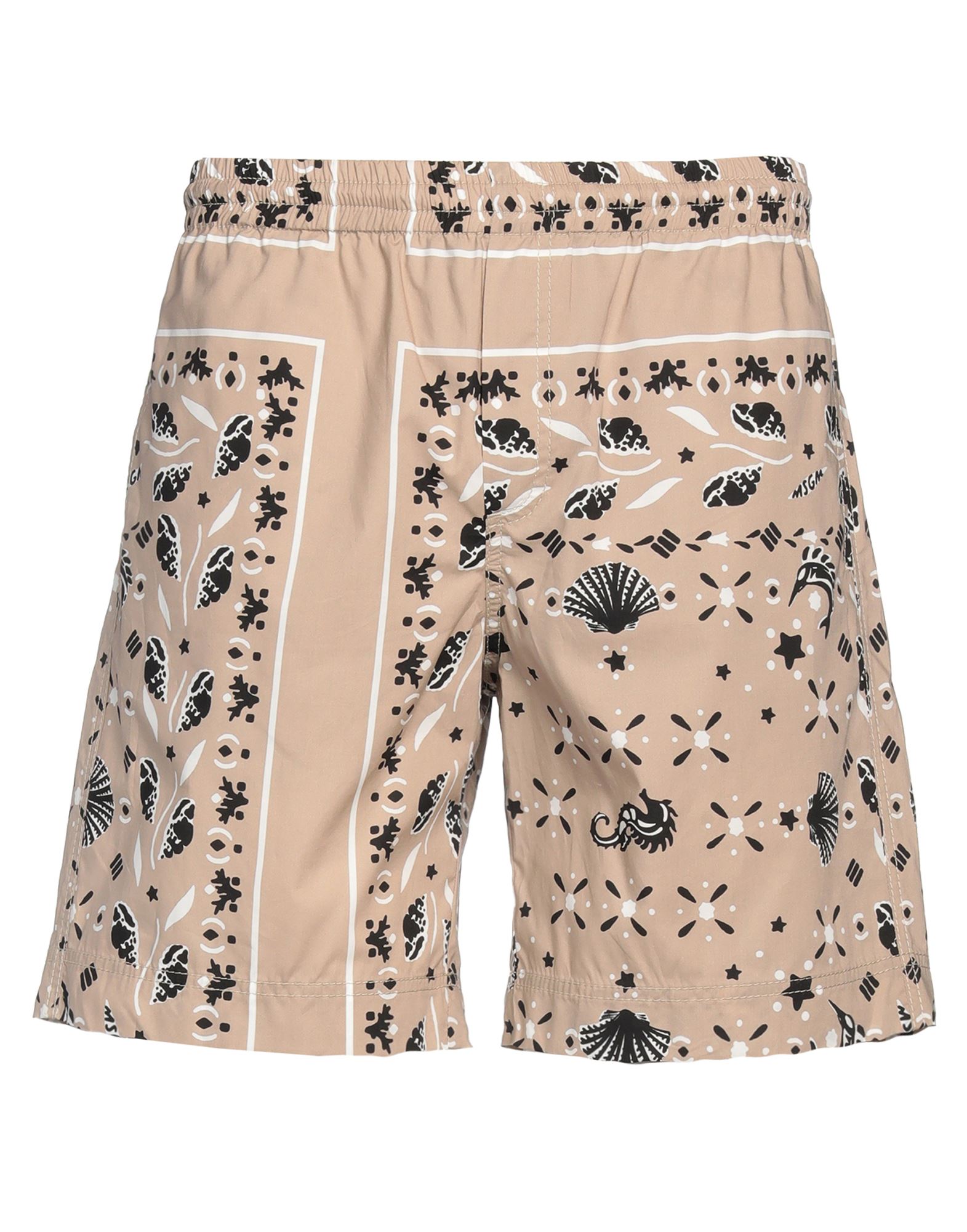 Msgm Man Shorts & Bermuda Shorts Beige Size 36 Cotton