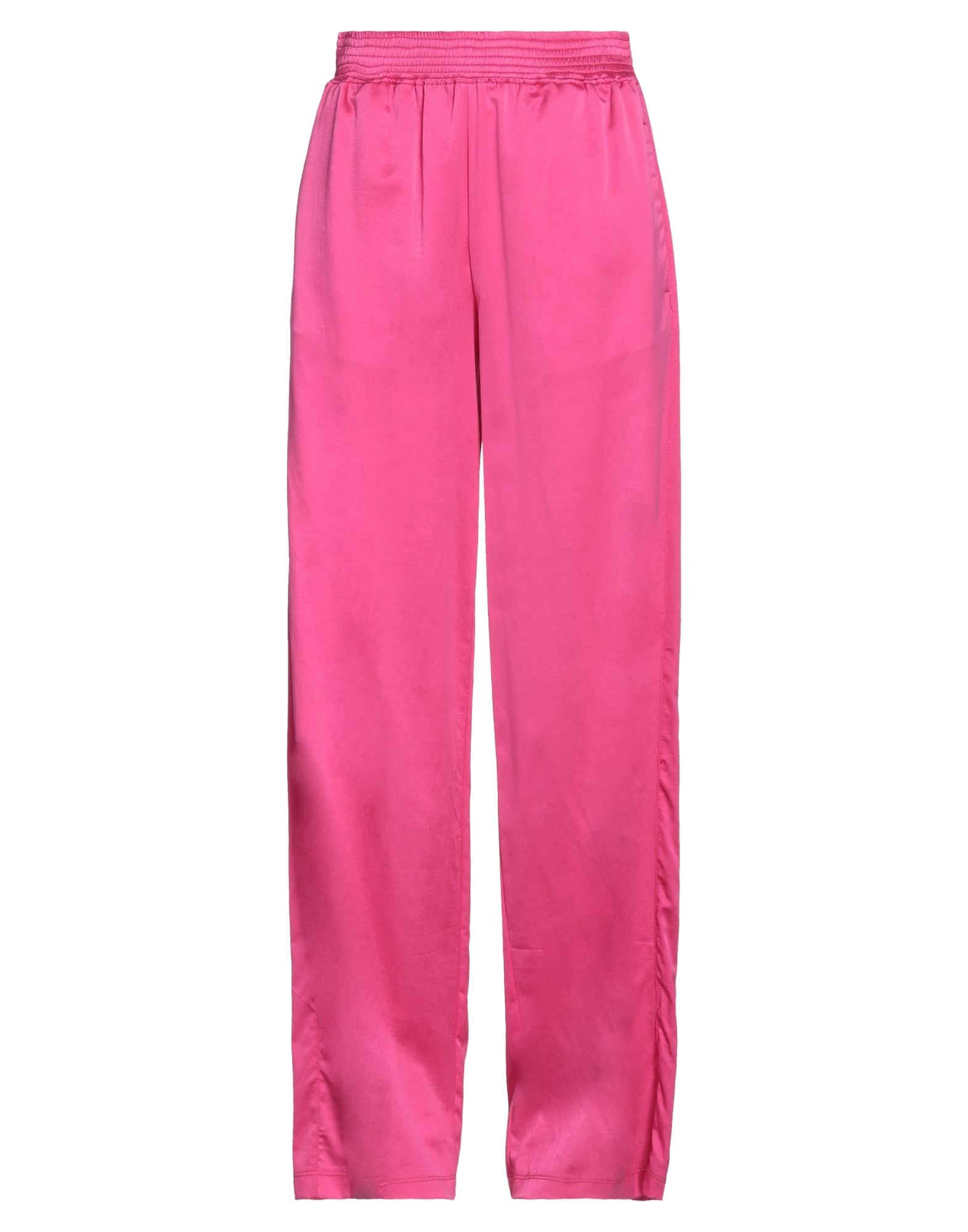 Shop Jijil Woman Pants Fuchsia Size 10 Cotton, Silk, Elastane In Pink