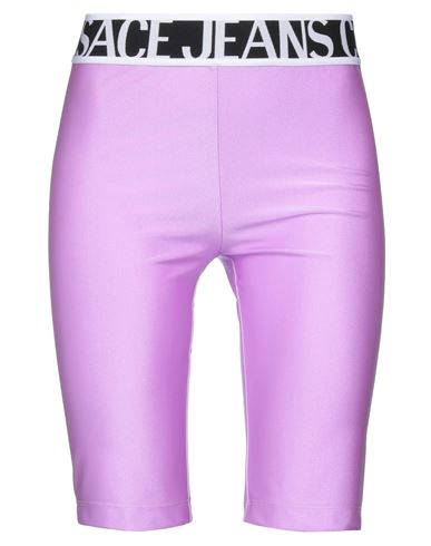 Versace Jeans Couture Woman Leggings Light Purple Size 8 Polyamide, Elastane