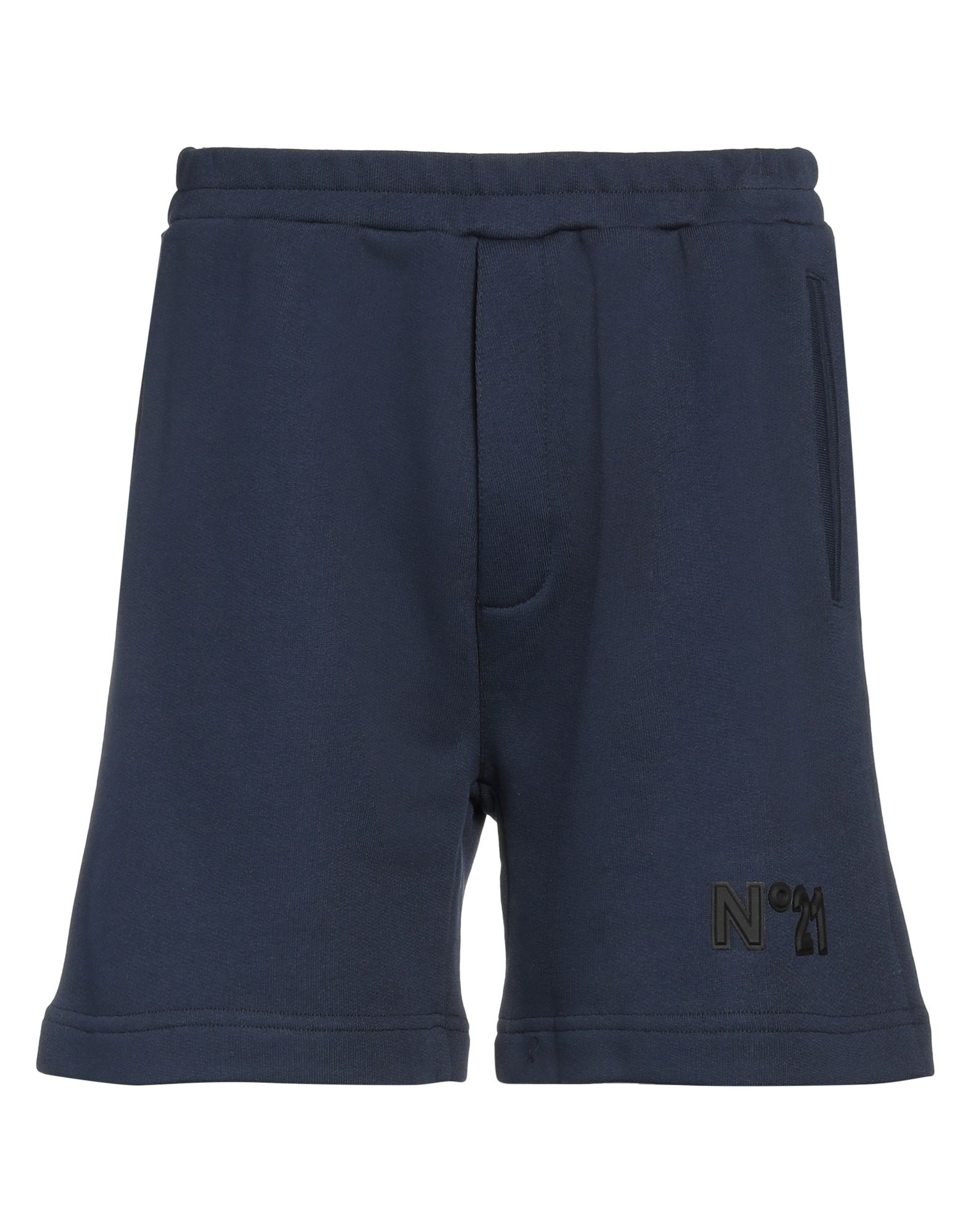 Ndegree21 Man Shorts & Bermuda Shorts Midnight Blue Size S Cotton In Blue