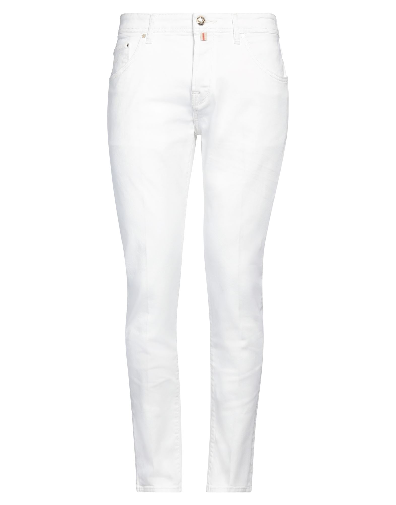 Jacob Cohёn Man Denim Pants White Size 30 Cotton, Elastane, Polyester In White