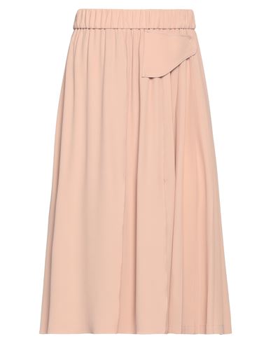 N°21 Woman Midi Skirt Blush Size 2 Acetate, Silk In Pink