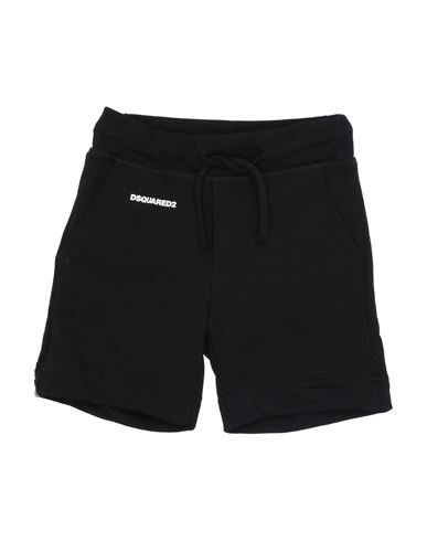 Dsquared2 Toddler Boy Shorts & Bermuda Shorts Black Size 4 Cotton In Black