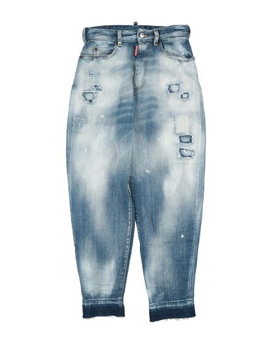 Dsquared2 Toddler Boy Jeans Blue Size 4 Cotton, Elastane In Blue