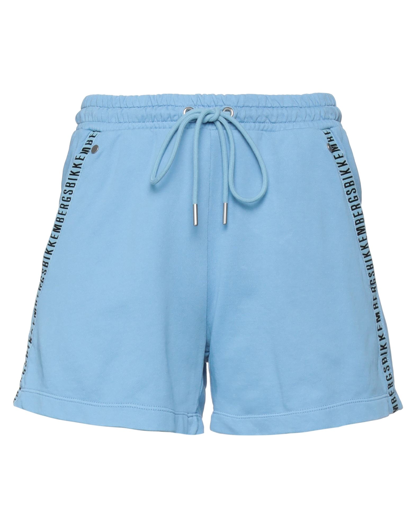 Bikkembergs Woman Shorts & Bermuda Shorts Sky Blue Size M Cotton