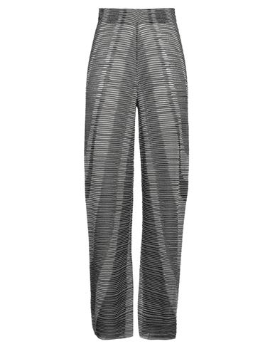 Kangra Woman Pants Steel Grey Size 8 Cotton, Viscose, Polyester